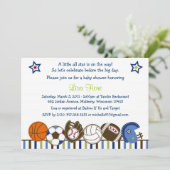 演劇の球はベビーシャワー招待状を遊ばします 招待状 (スタンド正面)