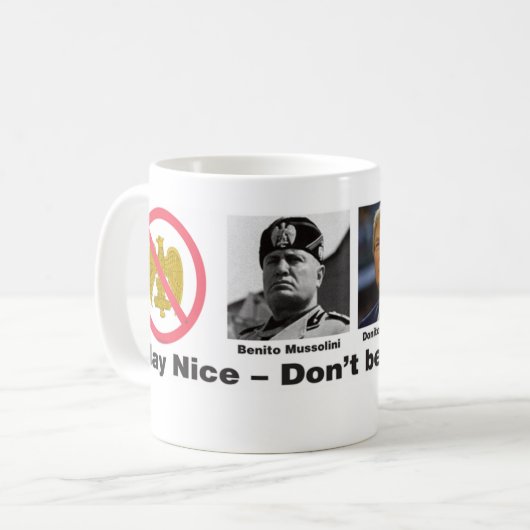 演劇の素晴らしムッソリーニTrumpoliniのマグ コーヒーマグカップ (正面左)