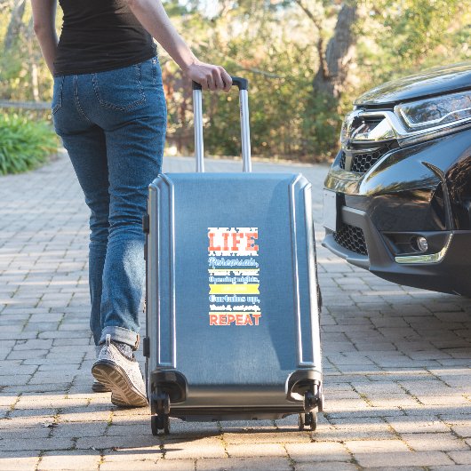 演劇の繰り返し シール (スーツケースインサイチュ)