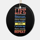 演劇の繰り返し セラミックオーナメント (左)