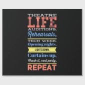 演劇の繰り返し ラッピングペーパー (フラット)