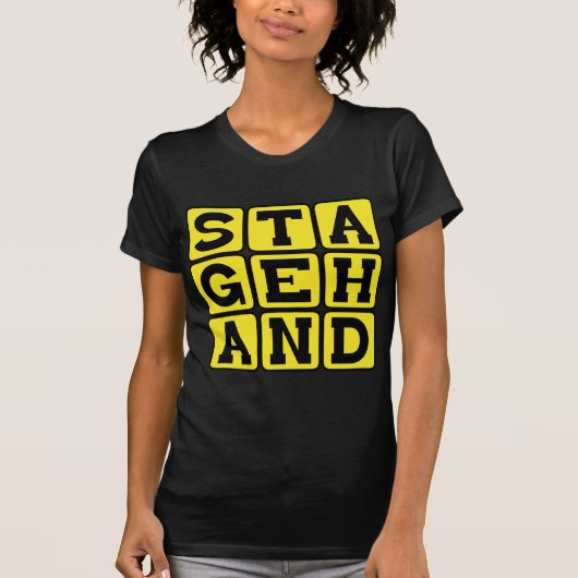 演劇の舞台係 Tシャツ (正面)