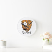 演劇の野球を許可します ラウンド壁時計 (ホーム)