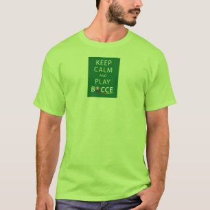 演劇のBocceの穏やかな及びTシャツ保って下さい Tシャツ