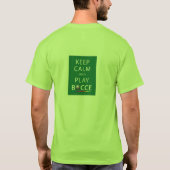 演劇のBocceの穏やかな及びTシャツ保って下さい Tシャツ (裏面)
