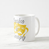 演劇はセラピー コーヒーマグカップ (正面右)