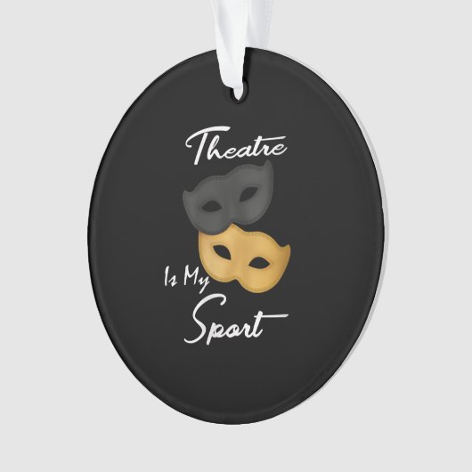 演劇は僕の趣味だ |劇場愛好家の贈り物 オーナメント (正面)