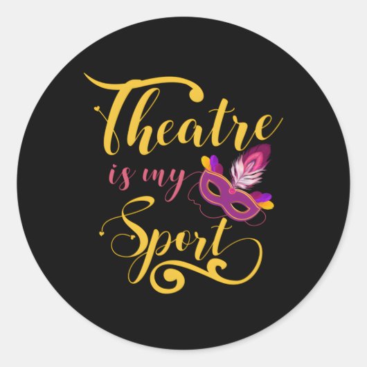 演劇は私のスポーツミュージカル演技劇場俳優 ラウンドシール (正面)