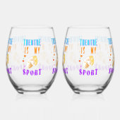 演劇は私のスポーツ俳優ドラマだ ステムなしワイングラス (左)