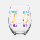 演劇は私のスポーツ俳優ドラマだ ステムなしワイングラス (右)