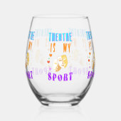 演劇は私のスポーツ俳優ドラマだ ステムなしワイングラス (左)