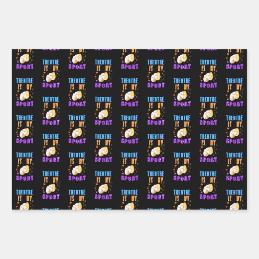 演劇は私のスポーツ俳優ドラマだ ラッピングペーパーシート (正面)