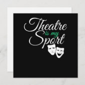 演劇は私のスポーツTeeミュージカル劇場俳優である シーズンカード (正面/裏面)