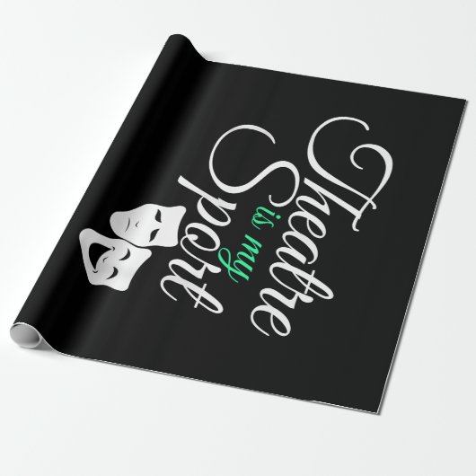 演劇は私のスポーツTeeミュージカル劇場俳優である ラッピングペーパー (アンロールド)