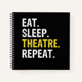 演劇を食べて眠って繰り返す俳優のプレゼント ノートブック (正面)