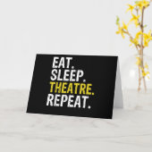 演劇を食べて眠って繰り返す俳優ギフト カード (黄色い花)