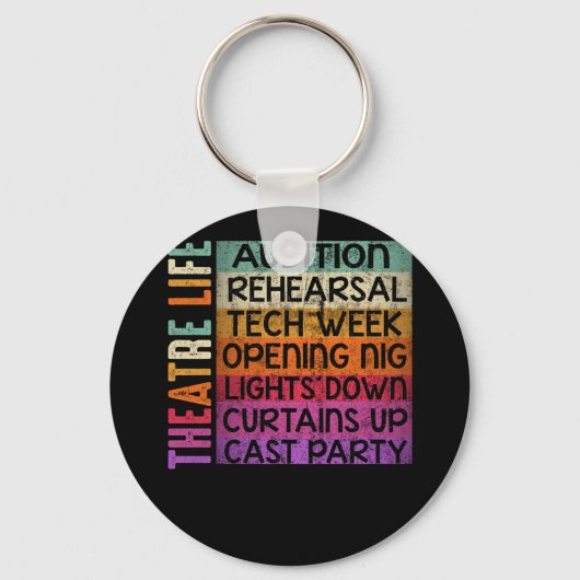 演劇オーディションのリハーサル技術週間 キーホルダー (正面)