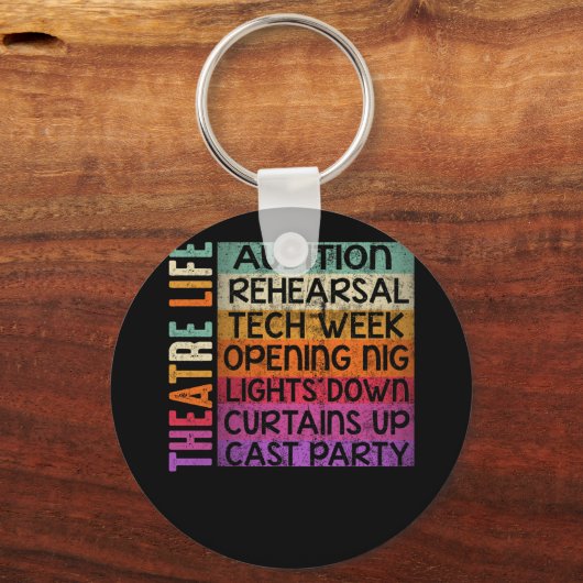 演劇オーディションのリハーサル技術週間 キーホルダー (正面)