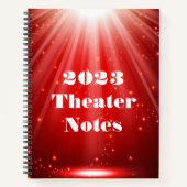 演劇カスタムや演劇部門ノート ノートブック (正面)