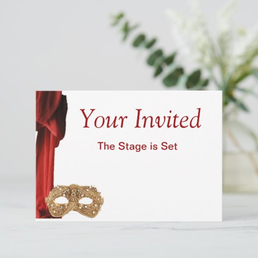 演劇クイーンシアター，オペラ遊，博物館の招待状 招待状 (スタンド正面)