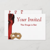 演劇クイーンシアター，オペラ遊，博物館の招待状 招待状 (正面/裏面)