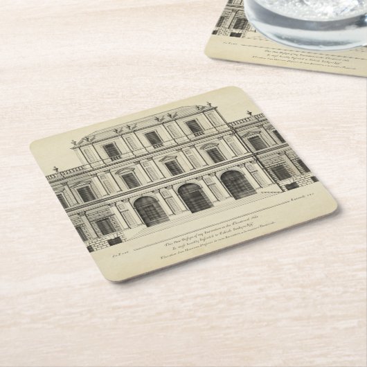 演劇スタイルファサードバイコレンキャンベル スクエアペーパーコースター (アングル)