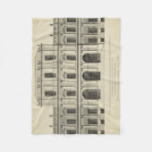 演劇スタイルファサードバイコレンキャンベル フリースブランケット (正面)