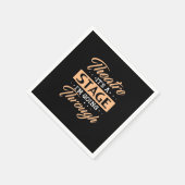 演劇ステージ俳優が通っている スタンダードカクテルナプキン (角)