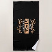 演劇ステージ俳優が通っている ビーチタオル (正面)