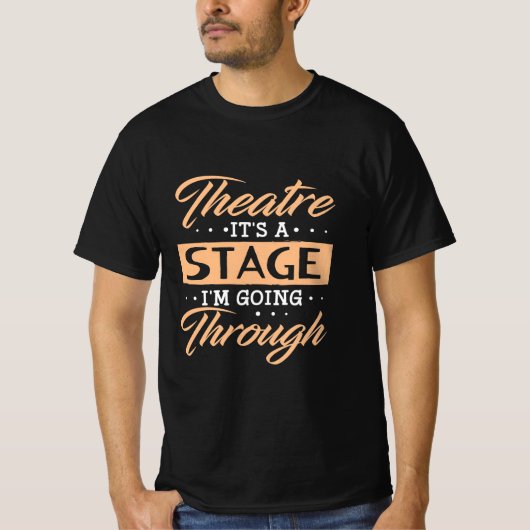 演劇ステージ俳優が通っている Tシャツ (正面)