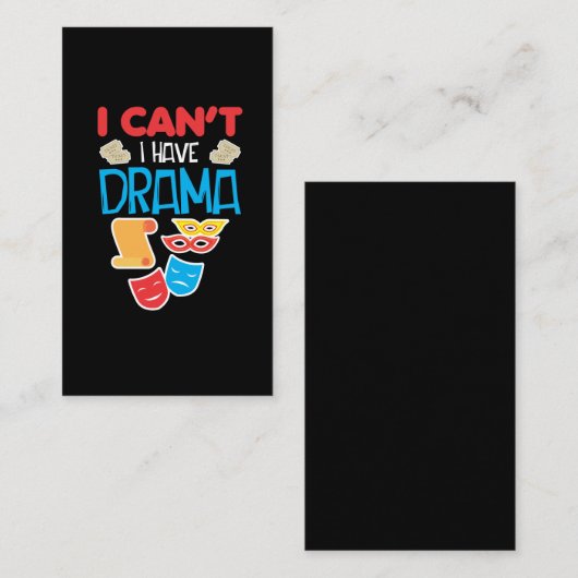 演劇ステージ俳優リハーサル劇場 名刺 (正面/裏面)