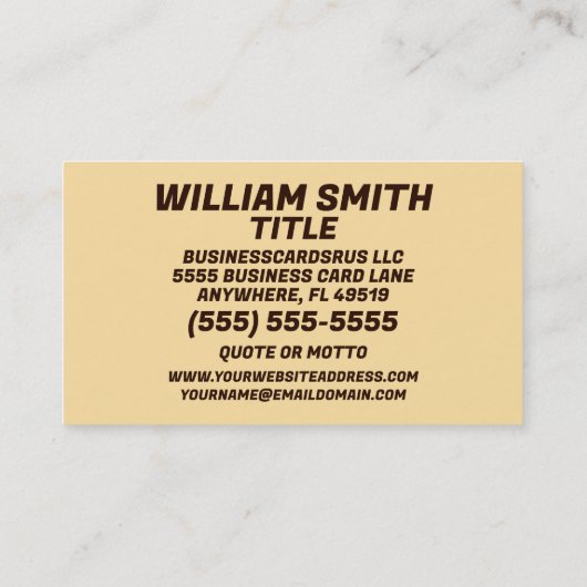 演劇ステージ俳優 名刺 (裏面)