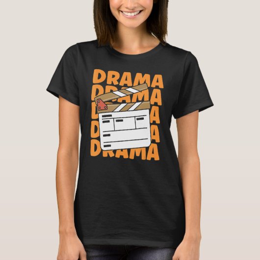 演劇ドラマのリハーサル引用文のための演劇_1 Tシャツ (正面)