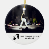 演劇ドラマクラブカスタムフォトコラージュ セラミックオーナメント (正面)