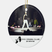 演劇ドラマクラブカスタムフォトコラージュ セラミックオーナメント (左)