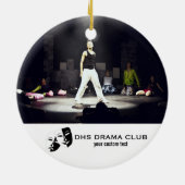 演劇ドラマクラブカスタムフォトコラージュ セラミックオーナメント (裏面)