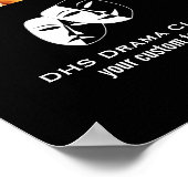 演劇ドラマクラブカスタムフォトコラージュ ポスター (角)