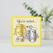 演劇パーティー誕生日 招待状 (スタンド正面)