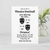 演劇フェスティバル劇場仮面ドラマ公演 招待状 (スタンド正面)