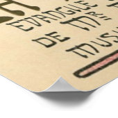 演劇フランスの・ヴィンテージのポスター ポスター (角)