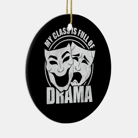 演劇ブロードウェイ先生劇場俳優テア セラミックオーナメント (右)