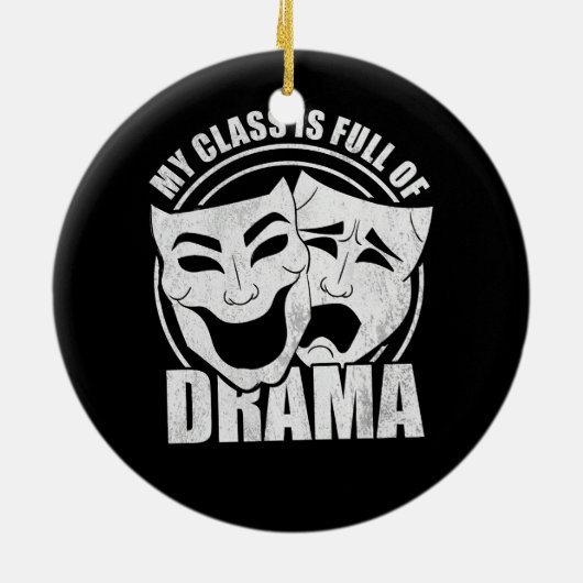 演劇ブロードウェイ先生劇場俳優テア セラミックオーナメント (裏面)