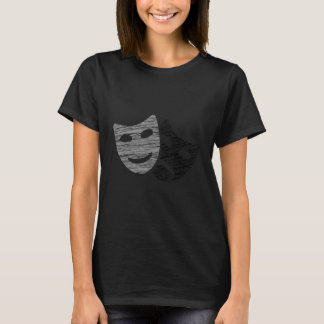 演劇マスク喜劇と悲劇1 Tシャツ