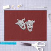 演劇マスク喜劇と悲劇 薄葉紙 (クラフト)