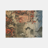 演劇ユーモアのあるプリント フリースブランケット (正面(横))