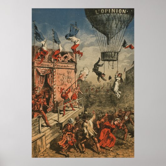 演劇ユーモアのあるプリント ポスター (正面)