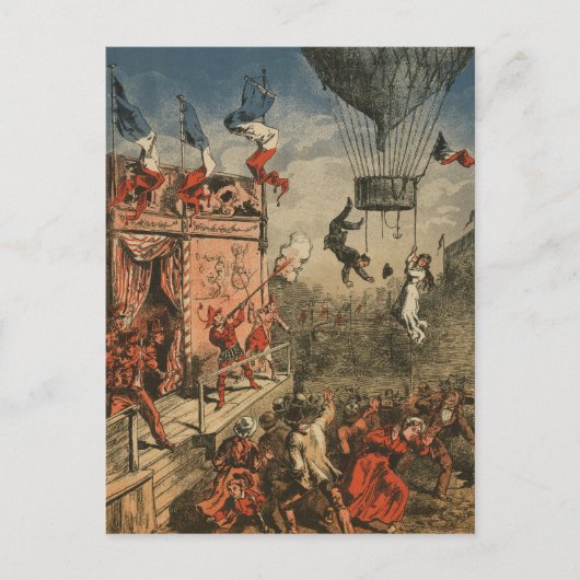 演劇ユーモアのあるプリント ポストカード (正面)