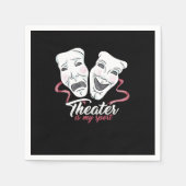 演劇俳優ブロードウェイ劇場撮影Acti スタンダードカクテルナプキン (正面)
