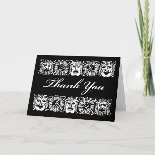 演劇先生、劇場用マスクありがとう カード (正面)