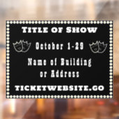 演劇公演 広告 窓用シール ウィンドウサイン (シート2)